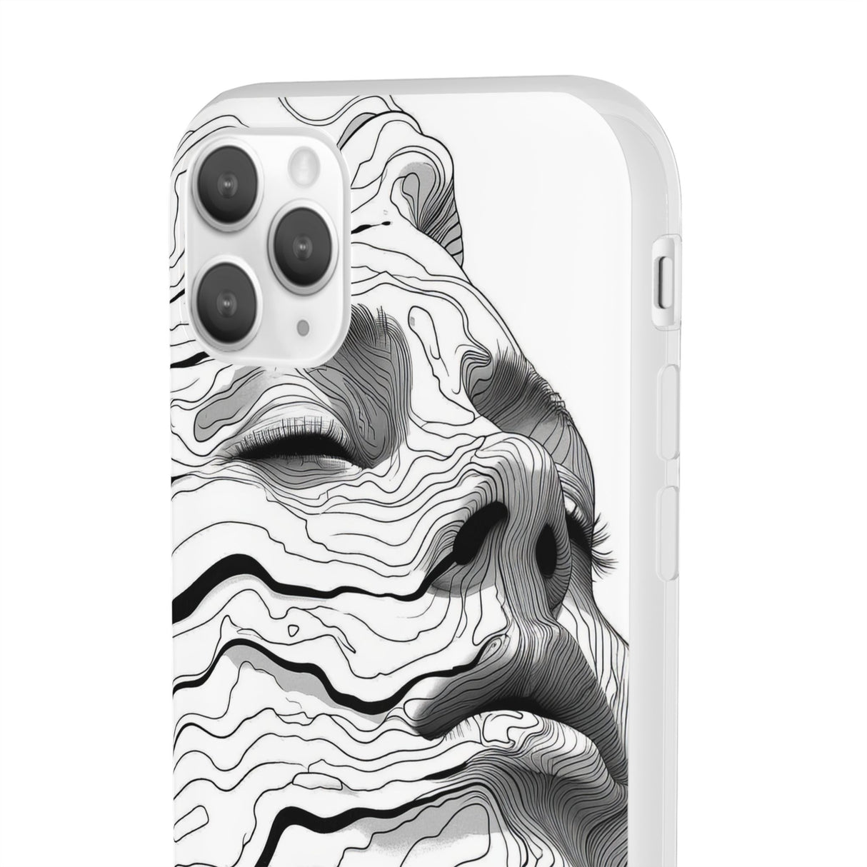 Topographic Serenity | Flexible Phone Case for iPhone