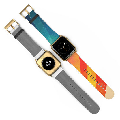 Curved Rainbow Breeze - Watch Band
