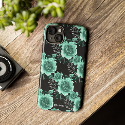 Turquoise Rose Symphony - iPhone Case