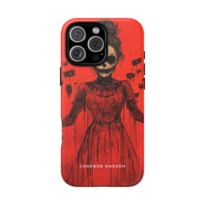 Haunting Scarlet Descent iPhone 16 | Tough+ Phone Case