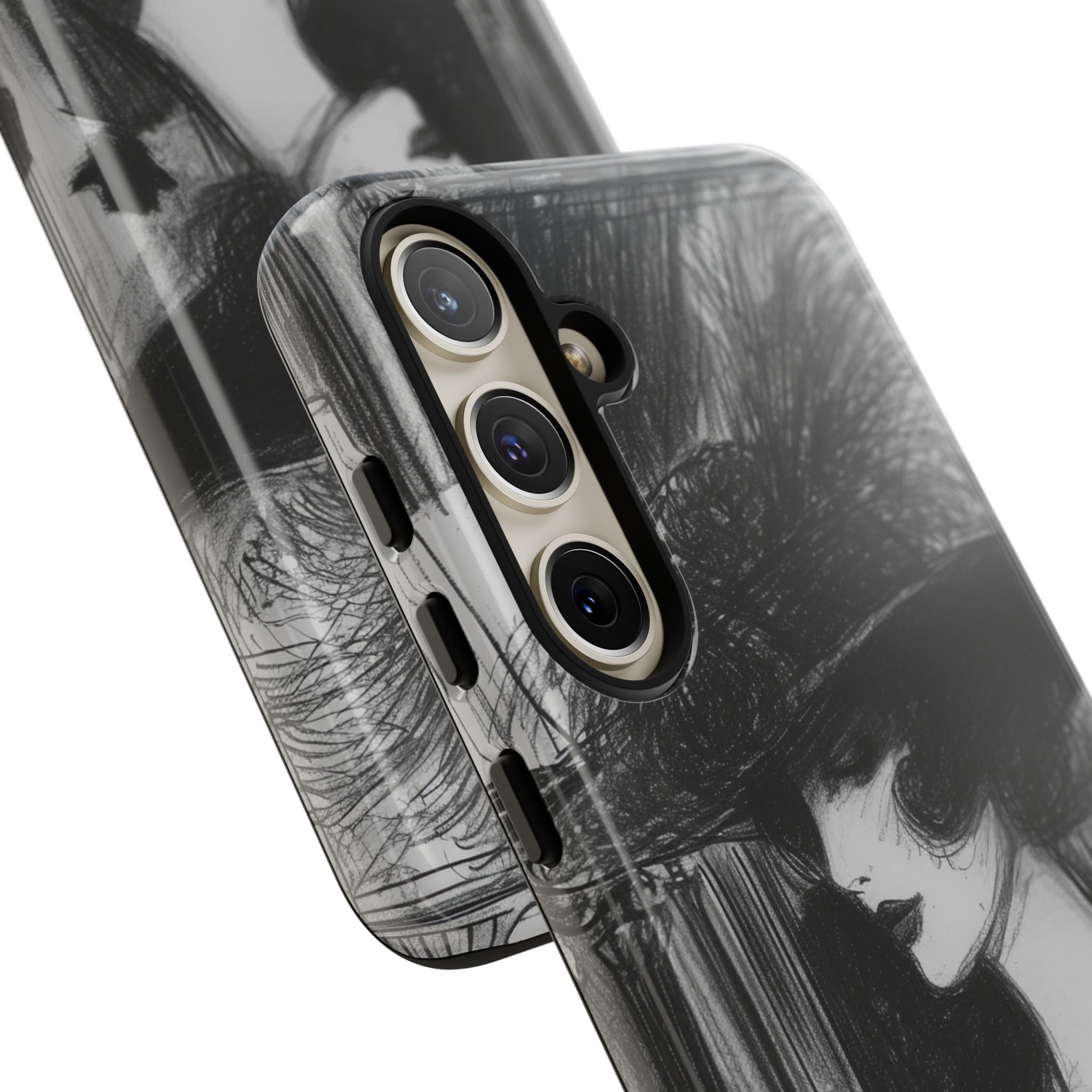 Timeless Elegance in Monochrome Samsung S24 - Tough Phone Case