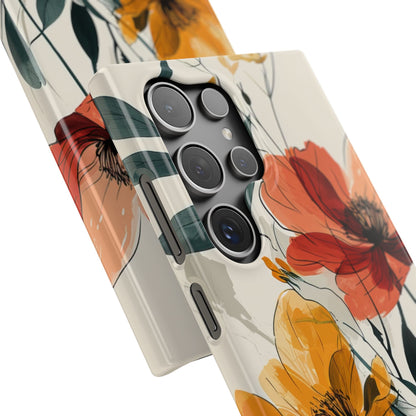 Elegant Floral Harmony Samsung S24 - Slim Phone Case