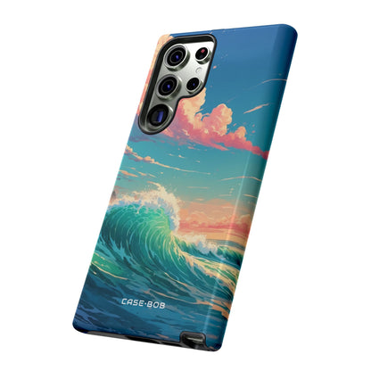 Turquoise Curl Samsung S23 Ultra Case - Tough