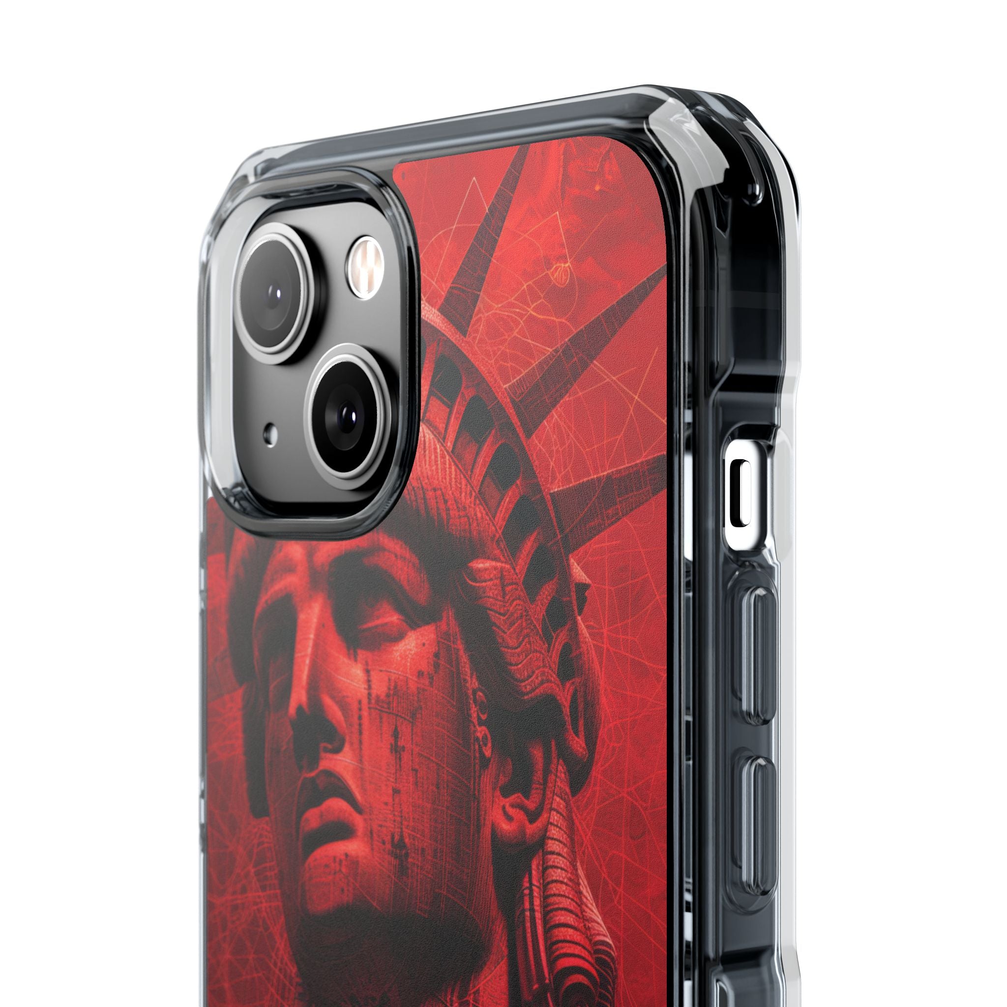 Zen Red Liberty Vision iPhone 14 - Clear Impact Phone Case