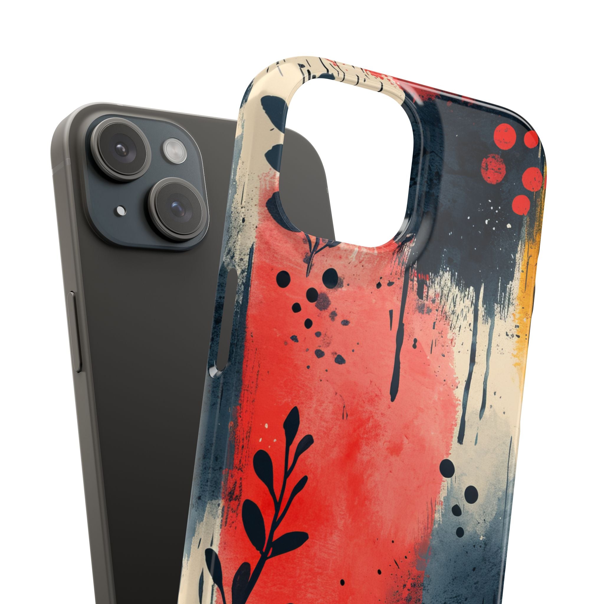 Vibrant Floral Energy iPhone 15 - Slim Phone Case