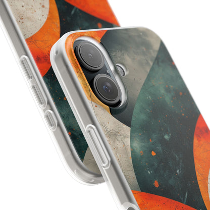 Crimson Wave iPhone 16 Case - Soft