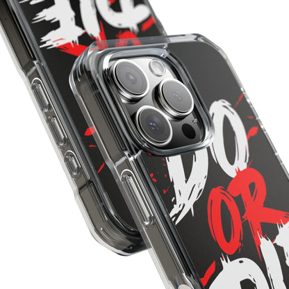 Intense Typography Contrast iPhone Case - Impact