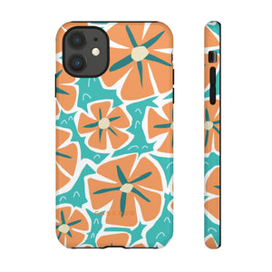 Orange Happy Flower - Protective Phone Case