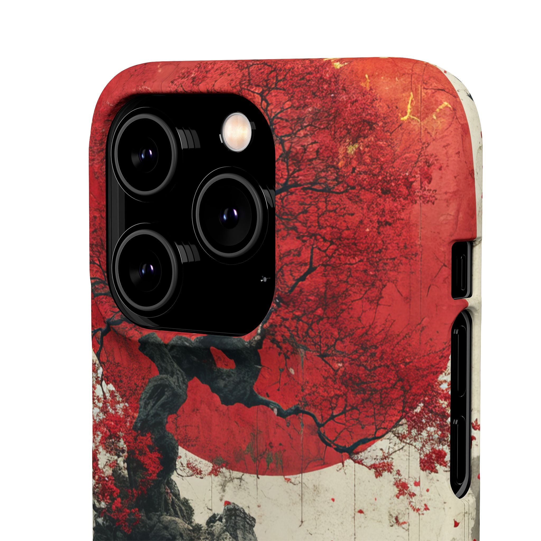 Zen Serenity in Red Harmony iPhone 14 - Slim Phone Case