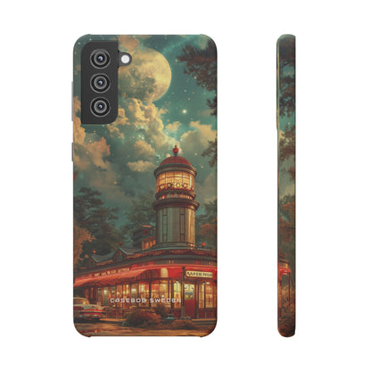 Vintage Moonlit Diner Fantasy Samsung S21 - Slim Phone Case