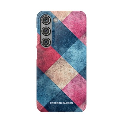 Bold Geometric Squares - Slim Samsung S23 Phone Case