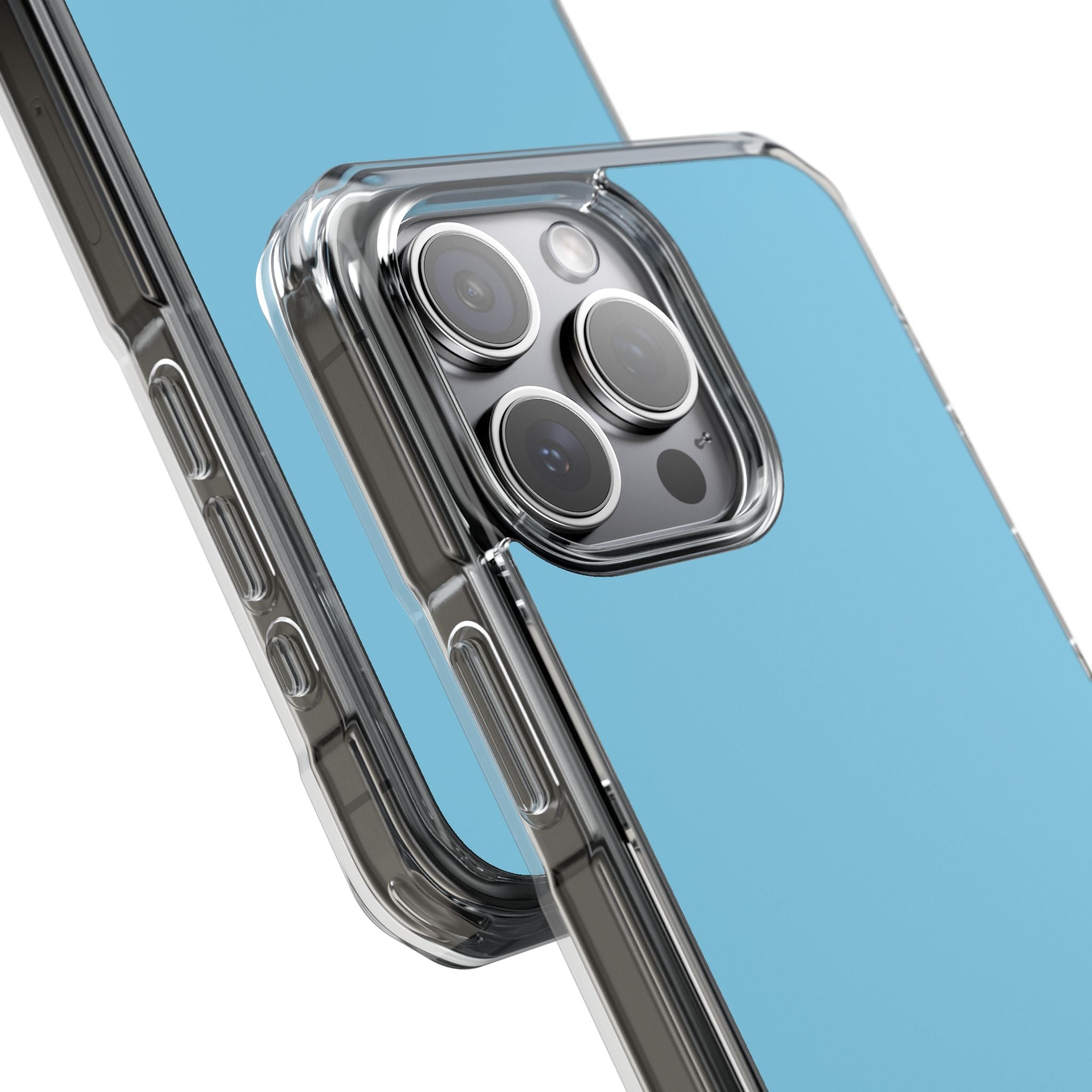 Sky Blue - Clear Impact Case for iPhone