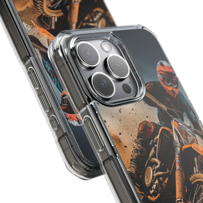 Rider Amidst Desert Fury iPhone Case - Impact