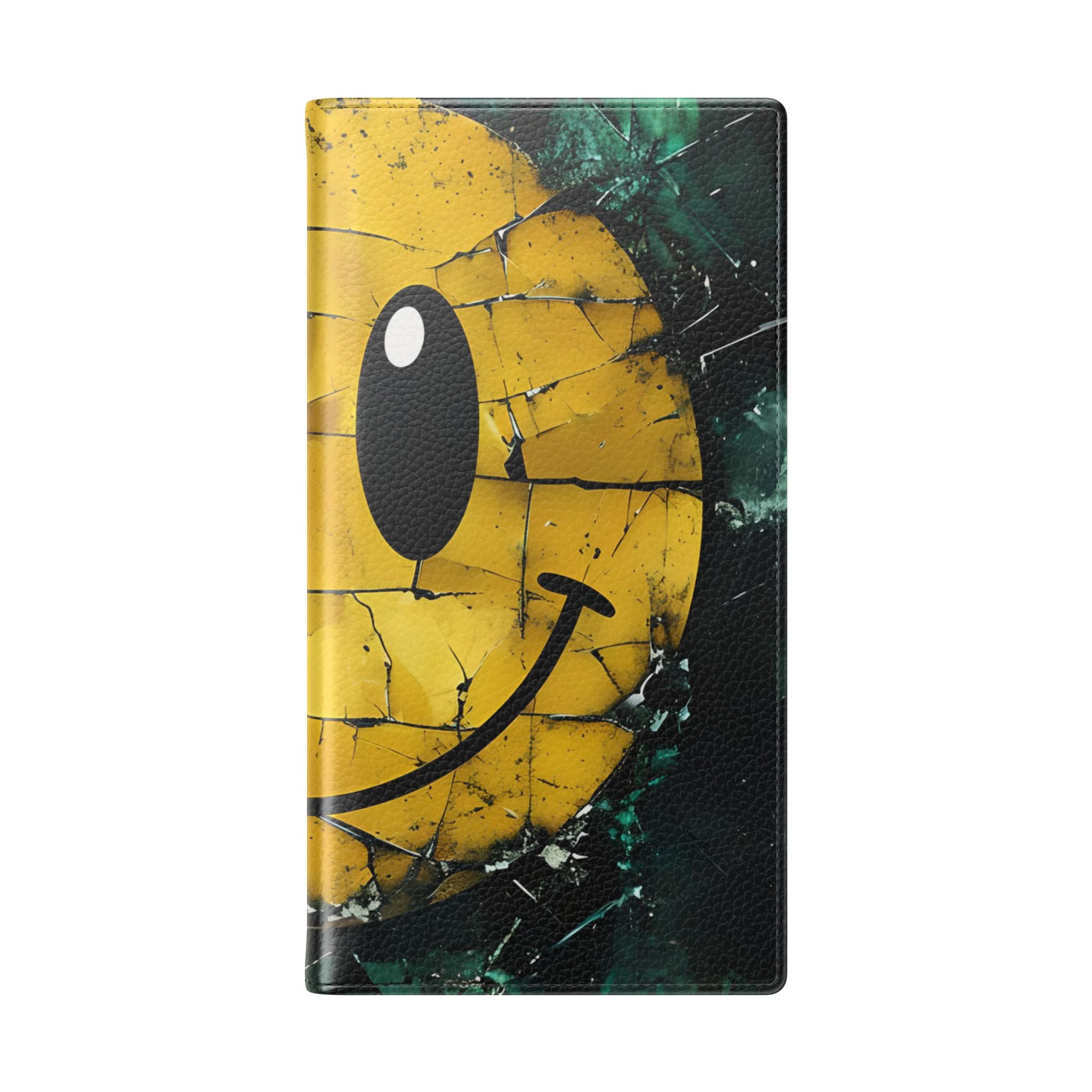 Cracked Smiley - Samsung S23 Ultra Case - Wallet