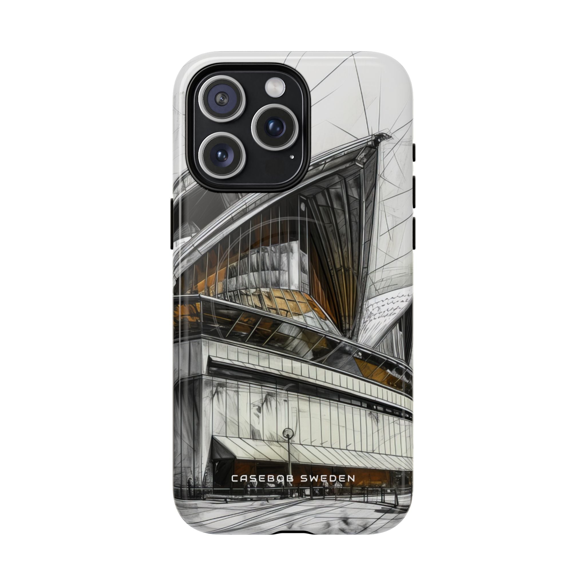 Architectural Curves in Line Formation iPhone 15 | Tough+ Phone Case