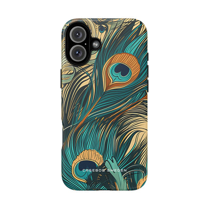 Art Nouveau Peacock Elegance iPhone 16 - Tough Phone Case