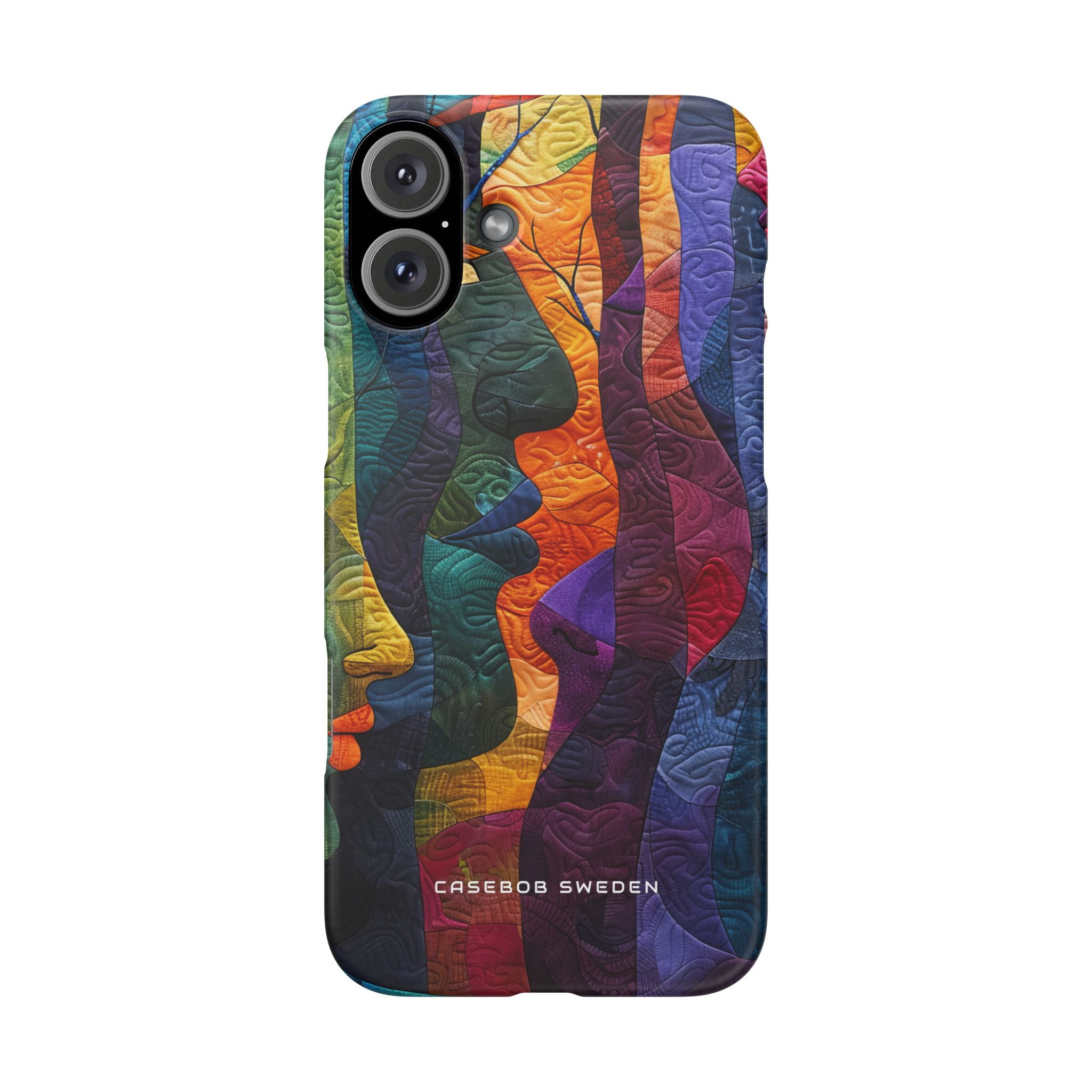 Harmonized Faces and Nature Fusion iPhone 16 - Slim Phone Case