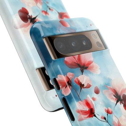Pink Blossom Drift Google Pixel 8 Pro Case - Tough