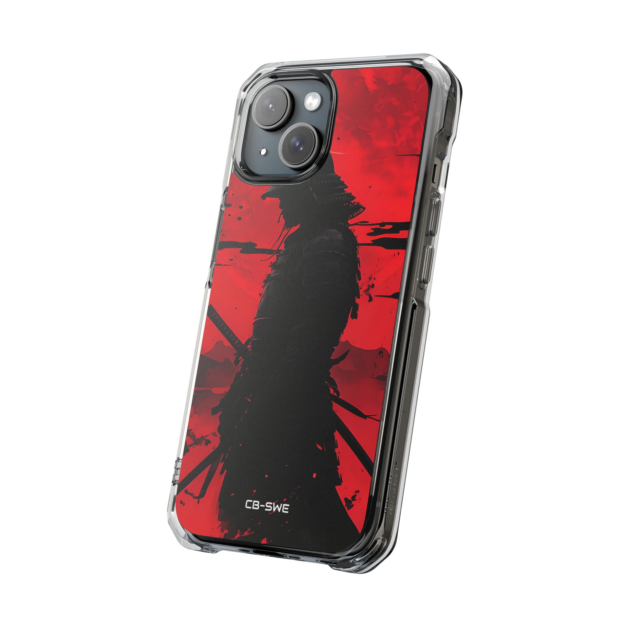 Red Samurai Shadow iPhone Case - Impact