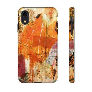 Abstract Orange Art - Protective Phone Case