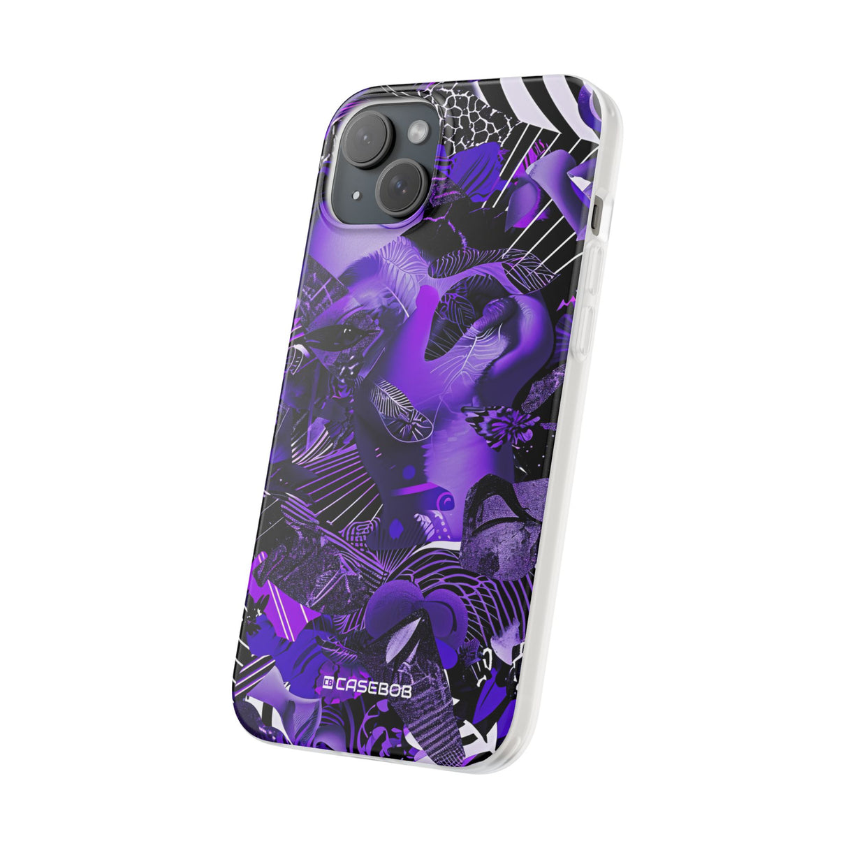 Ultraviolettes Design | Handyhülle für iPhone (flexible Hülle) 