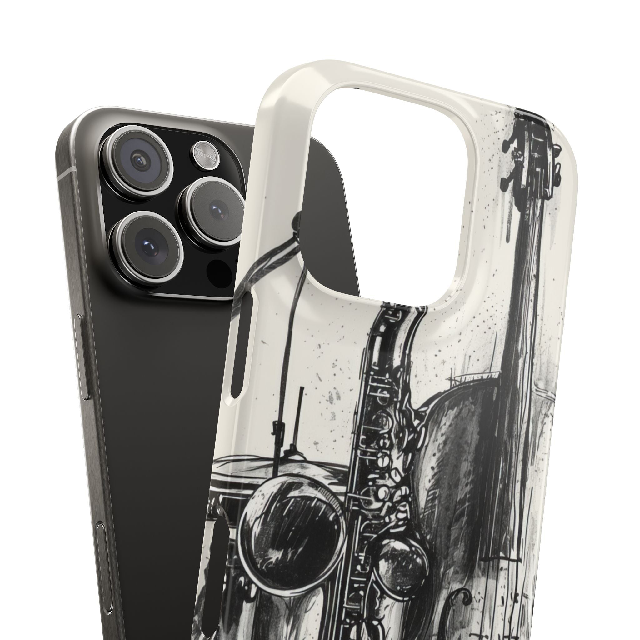 Jazz Instrument Line Symphony iPhone 16 - Slim Phone Case