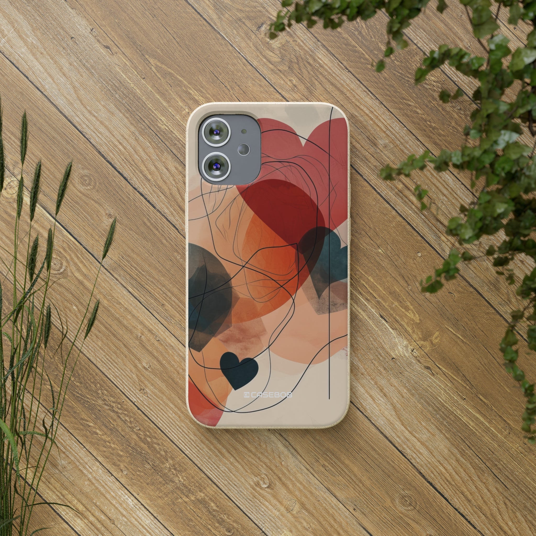 Abstract Heart Harmony | Biodegradable Phone Case