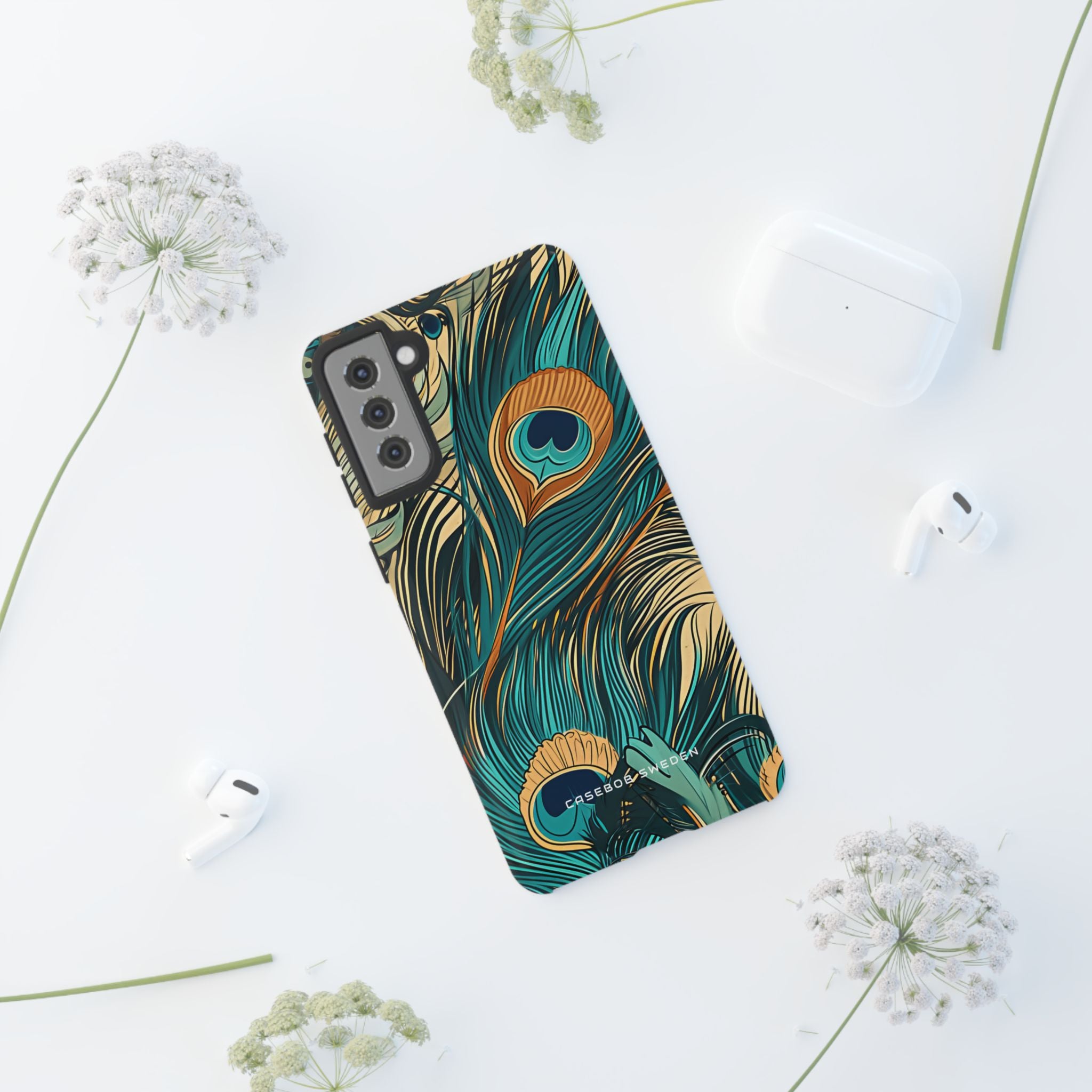 Art Nouveau Peacock Elegance  Samsung S21 - Tough Phone Case