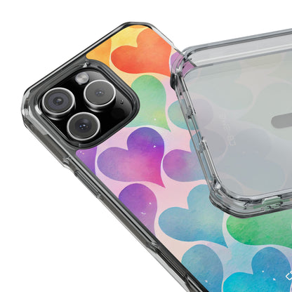 Watercolor Heart Symphony iPhone Case - Impact
