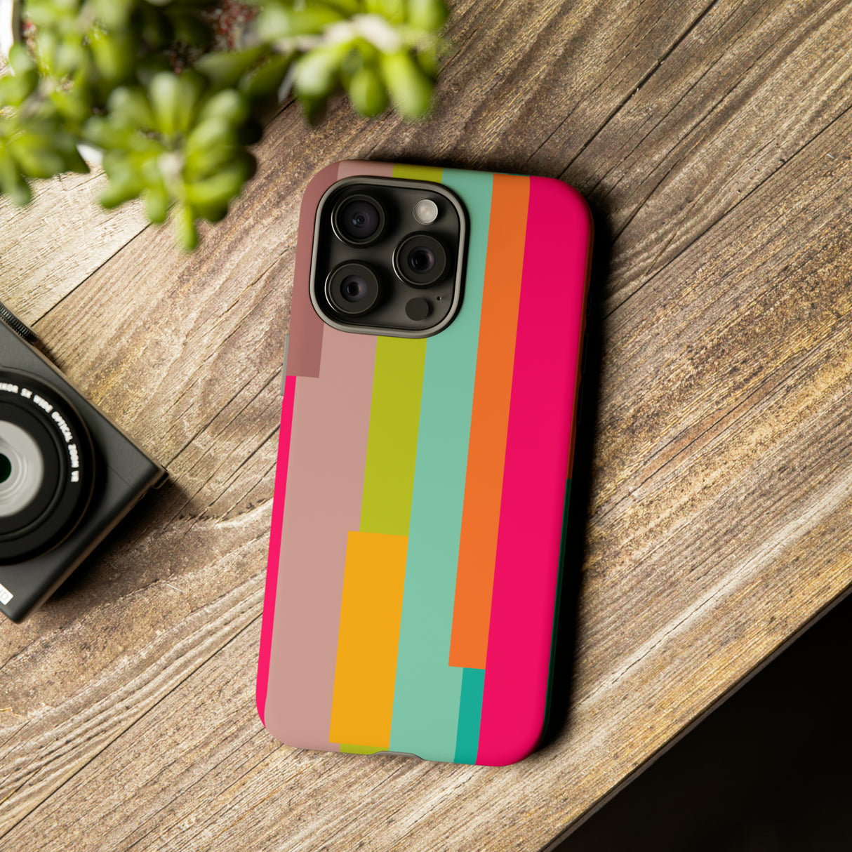 Geometrical Colorful - Protective Phone Case