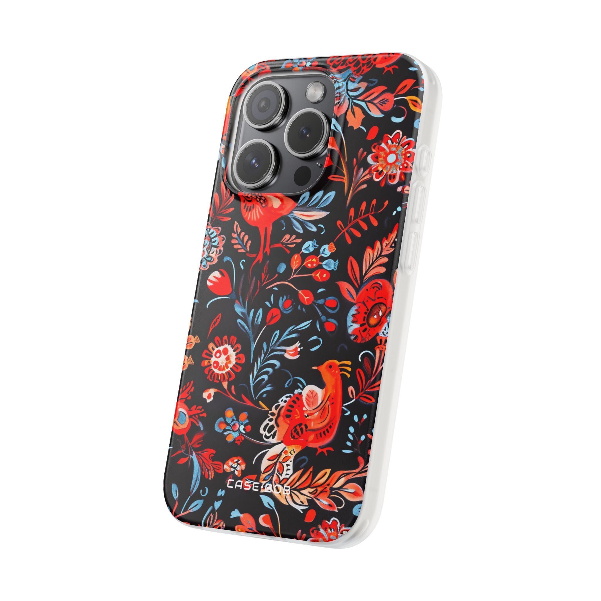Vivid Birdscape iPhone 15 Pro Case - Soft