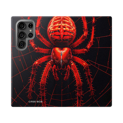 Crimson Spiderweb - Samsung S23 Ultra Case - Wallet