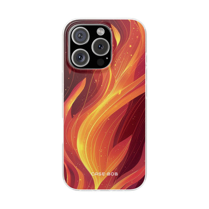 Flaming Flow iPhone 16 Pro Case - Soft