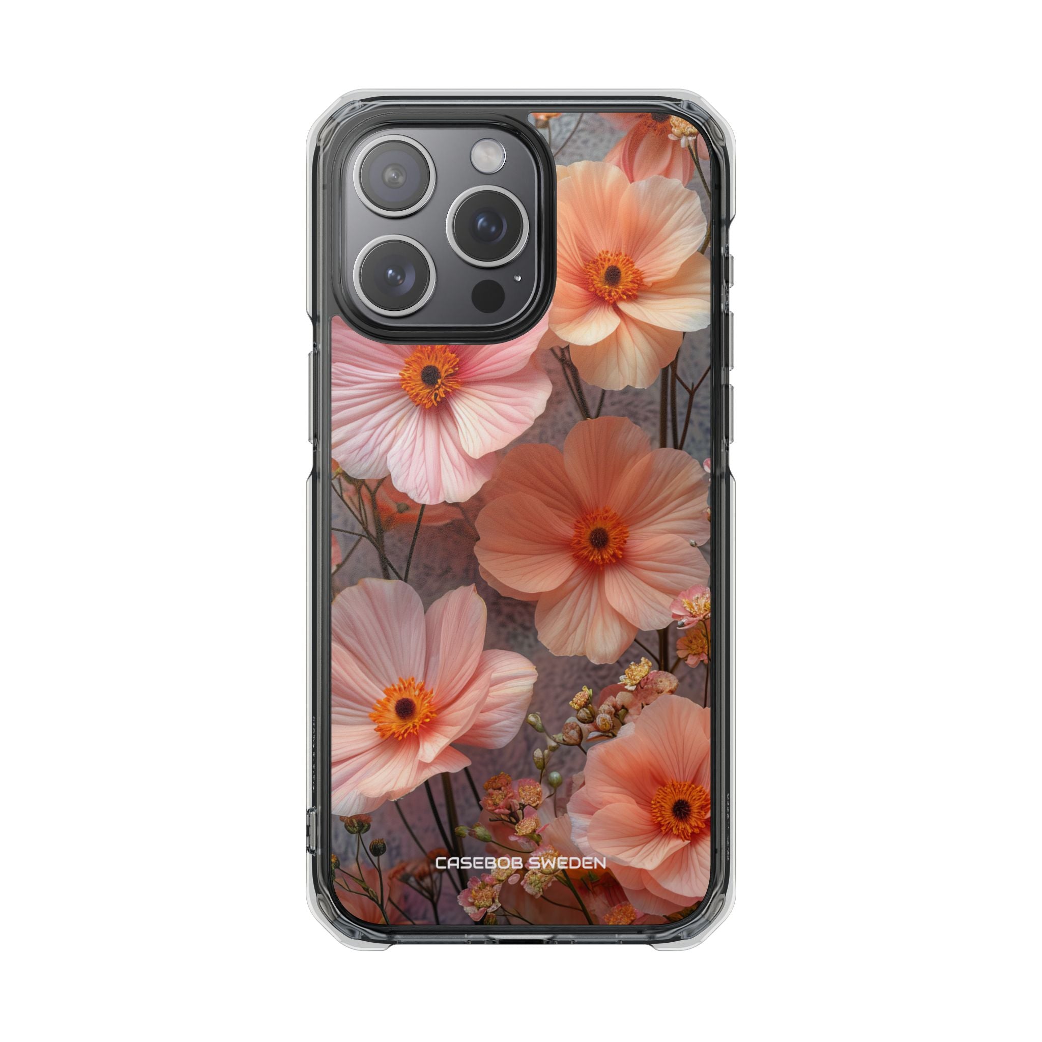 Serene Botanical Blooms - Clear Impact iPhone 15 Phone Case