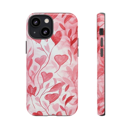 Cupid's Intertwined Hearts - Protective Phone Case