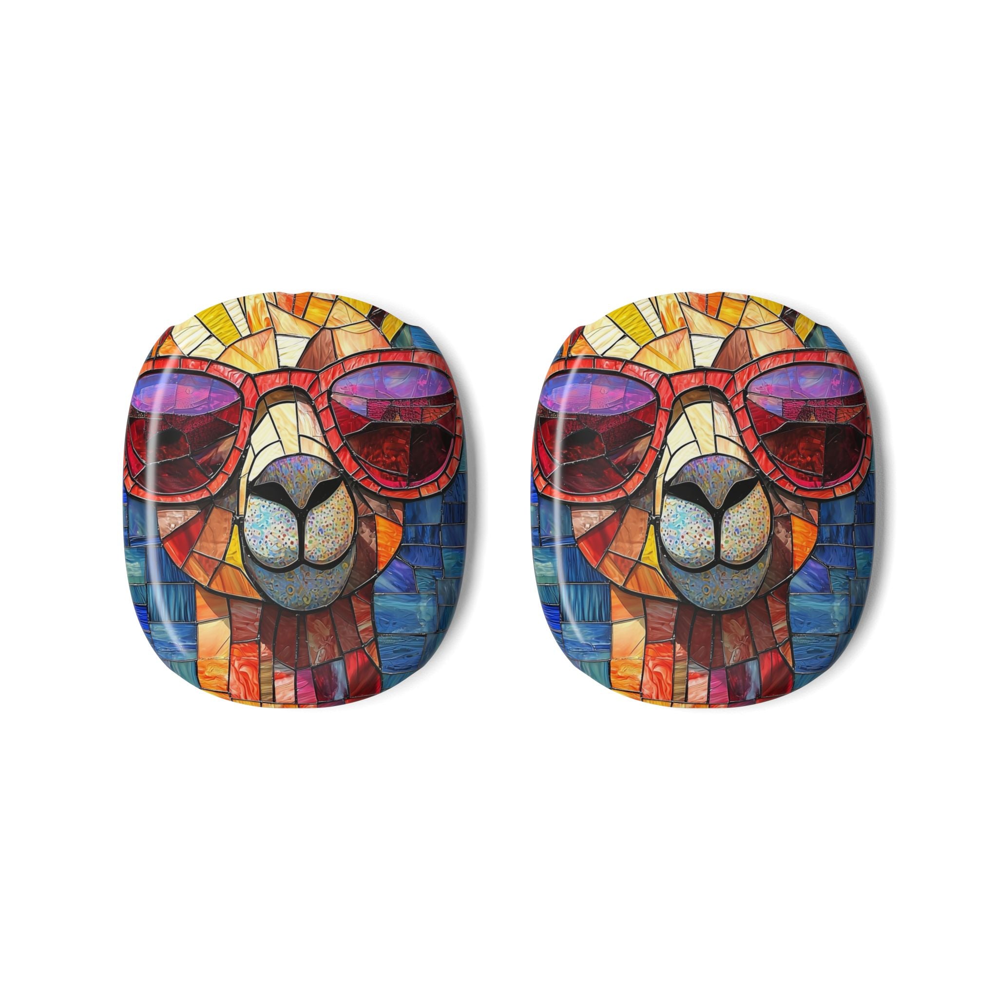 Sunglass Llama Mosaic - AirPod Max Case