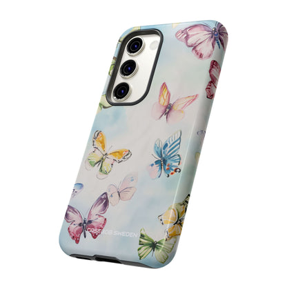 Watercolor Butterfly Bliss - Tough Samsung S23 Phone Case