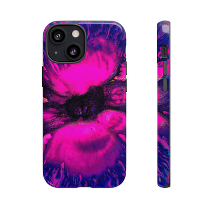 Deep Pink Ink Art iPhone Case (Protective) iPhone 13 Mini Glossy Phone Case