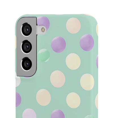 Pastel Polka Dots - Slim Samsung S22 Phone Case