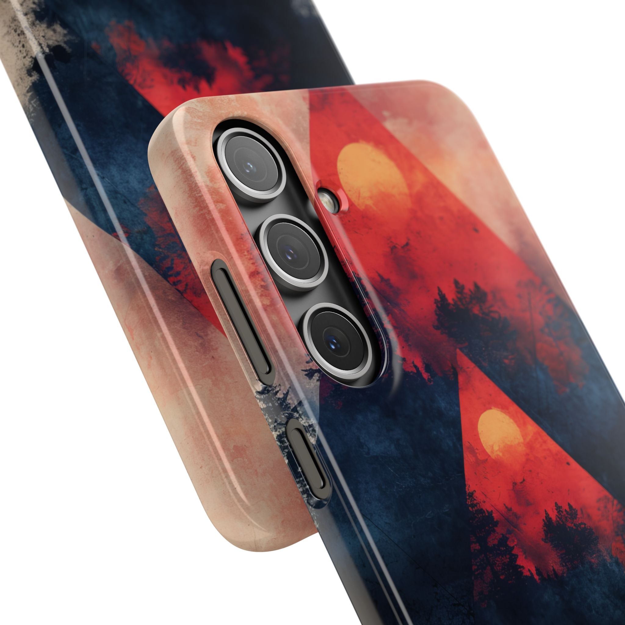 Red Sky Serenity - Slim Samsung S24 Phone Case