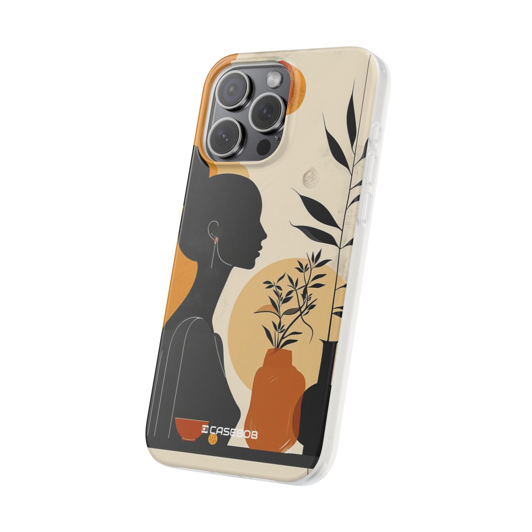 Modern Silhouette Tranquility | Flexible Phone Case for iPhone