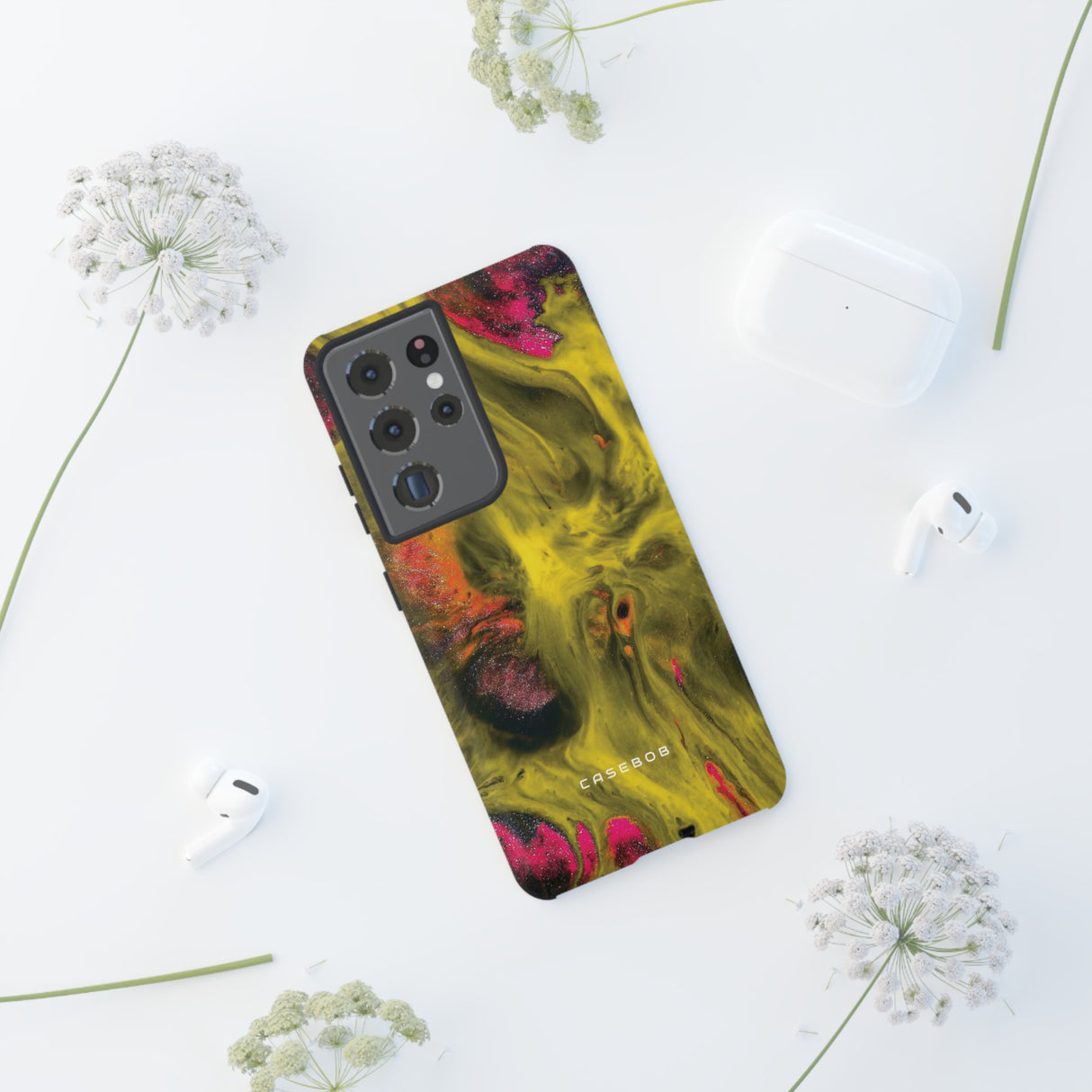 Yellow Ink Art - Protective Phone Case