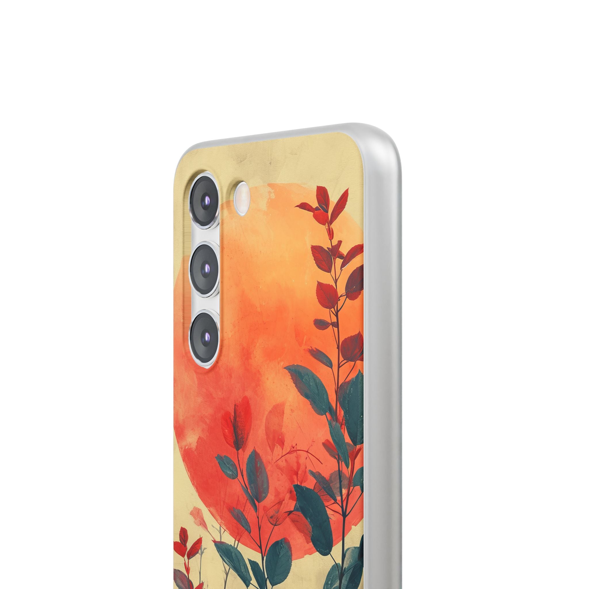 Orange Sun Harmony - Flexi Samsung S23 Phone Case