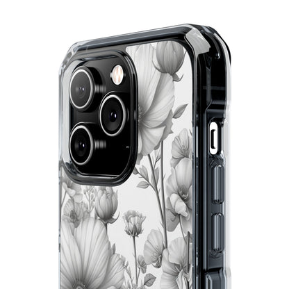 Monochrome Flora - Phone Case for iPhone