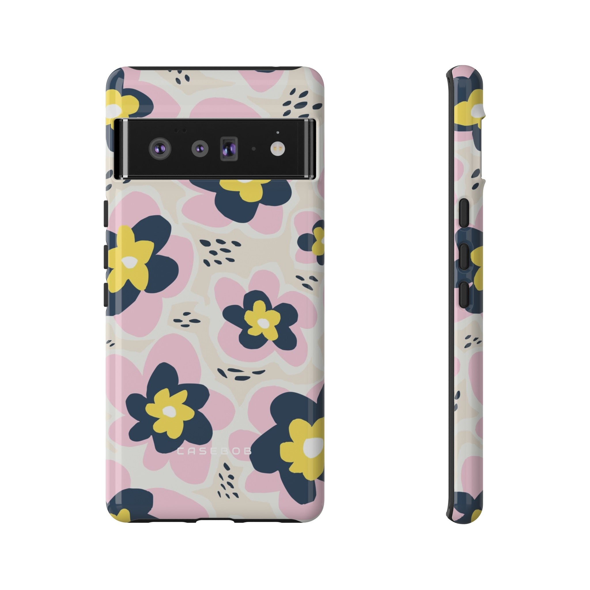 Pink Happy Flower - Protective Phone Case