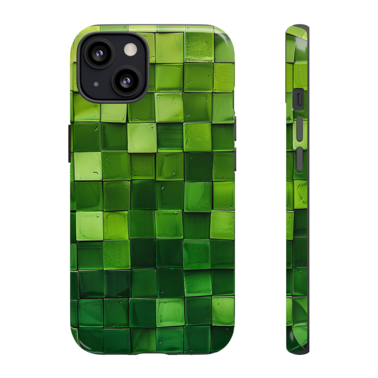 Emerald Square: Green Gradient - Protective Phone Case