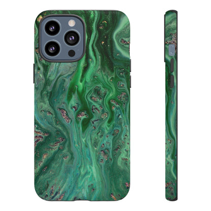 Light Green Ink Art iPhone Case (Protective) iPhone 13 Pro Max Matte Phone Case