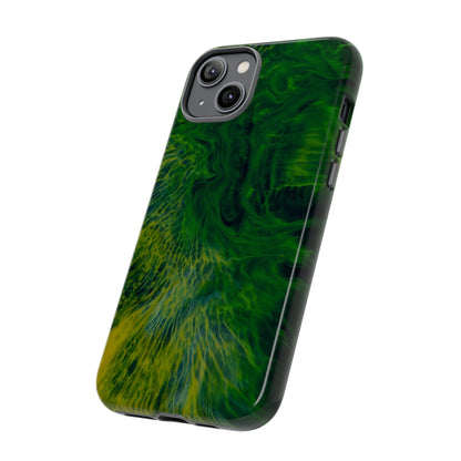 Dark Green Ink Art - Protective Phone Case