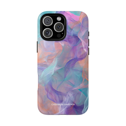 Dreamy Teal Flow - Tough iPhone 16 Phone Case