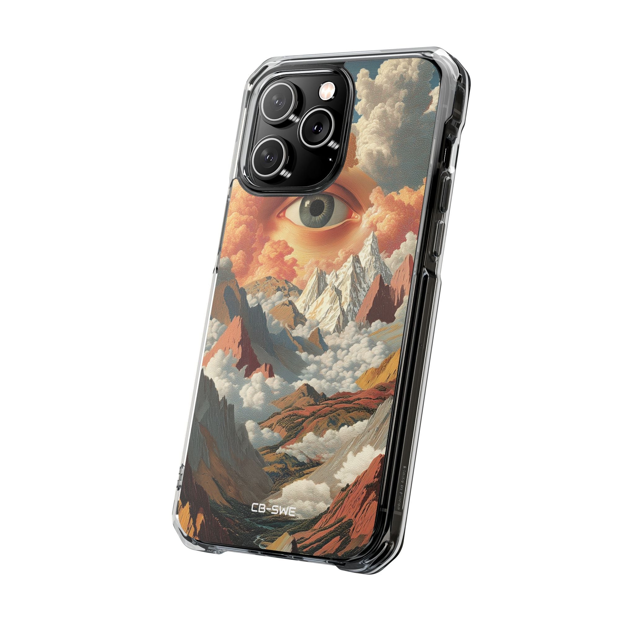 Eye Reflects Mountains iPhone Case - Impact